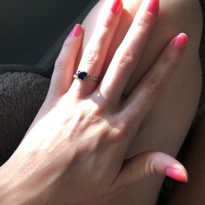 Blue Heart Ring